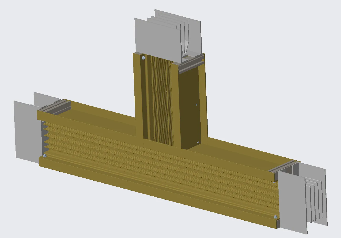 22 Вертикальный тройник для шинопровода (2)