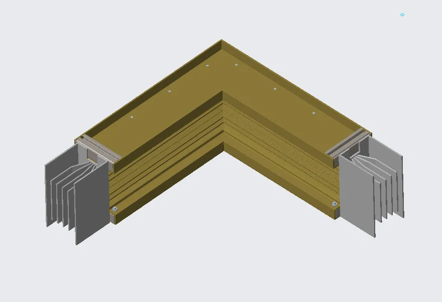 25 Шинопровод с горизонтальным изгибом (2)