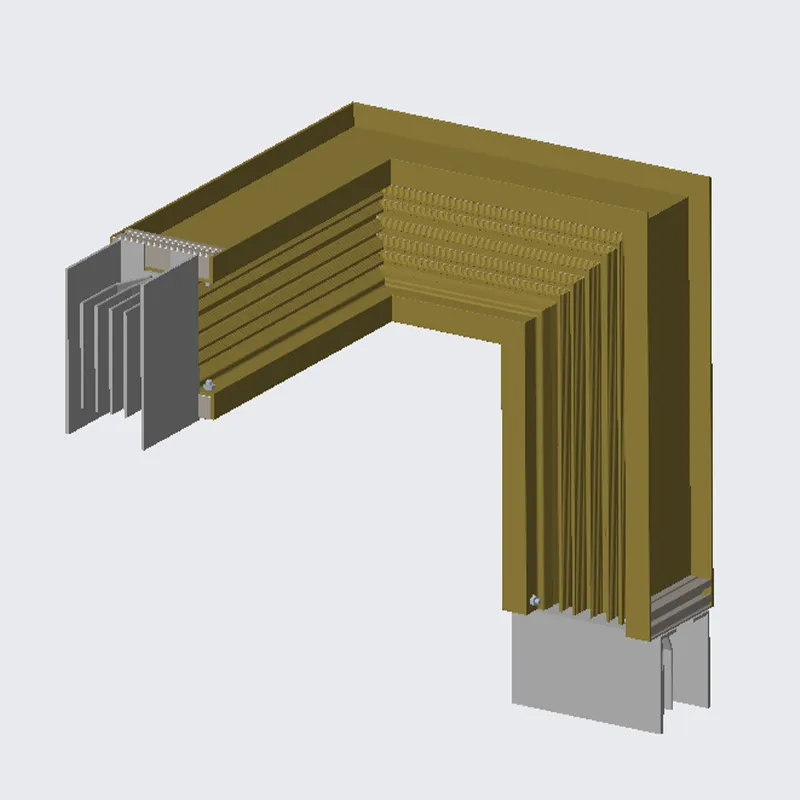 26 Шинопровод с переходом из горизонтальной в вертикальную плоскость